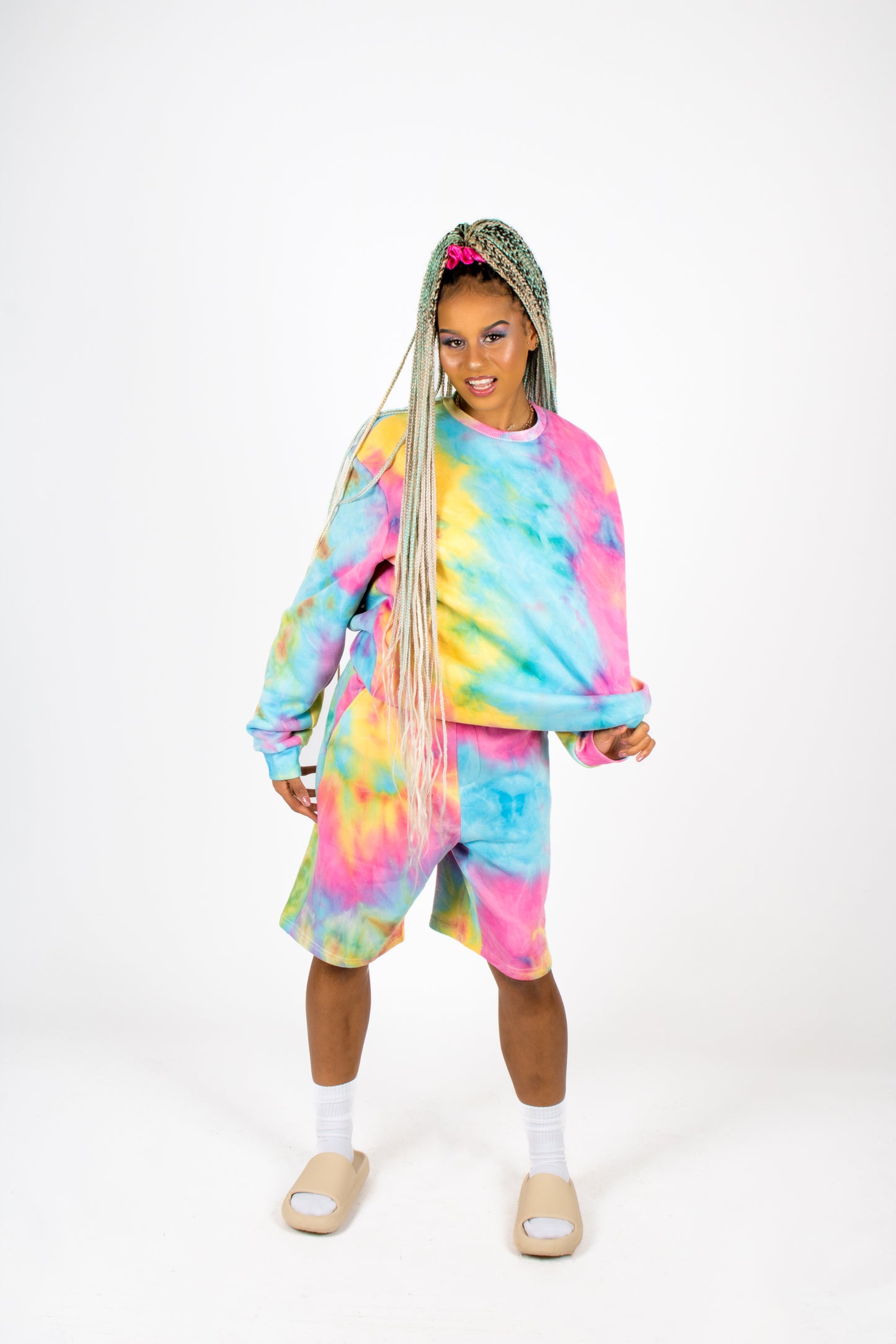 Multi-Colour Tie Dye Shorts