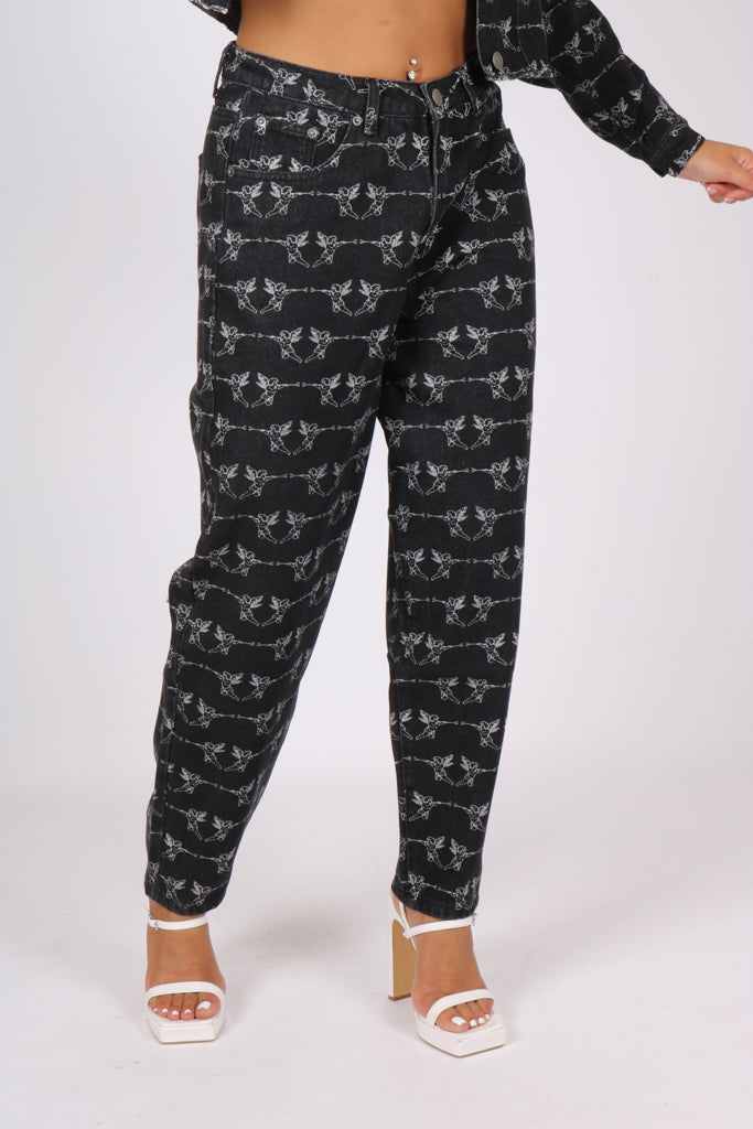 Cherub Printed Jeans