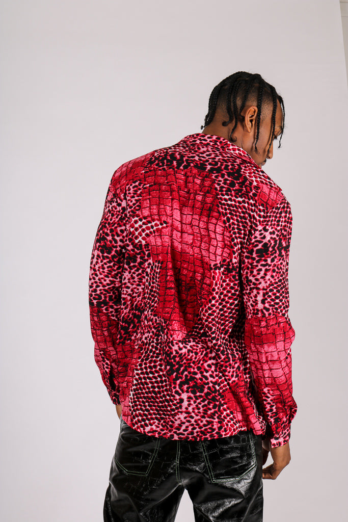 Fuchsia Pink Leopard Party Shirt