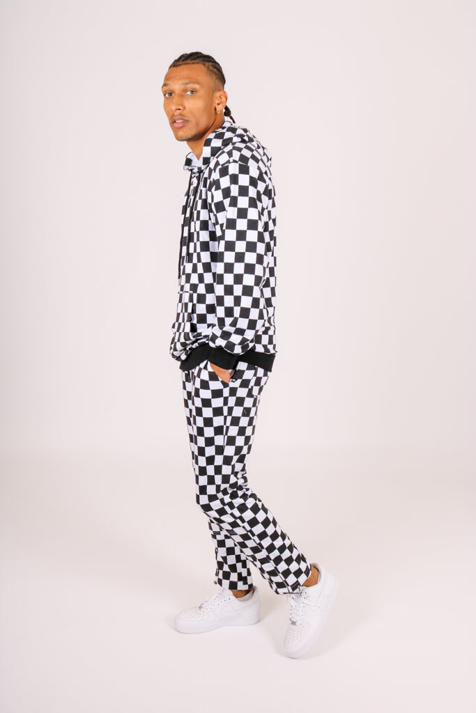 ONE ABOVE ANOTHER Checkered Hoodie & Joggers