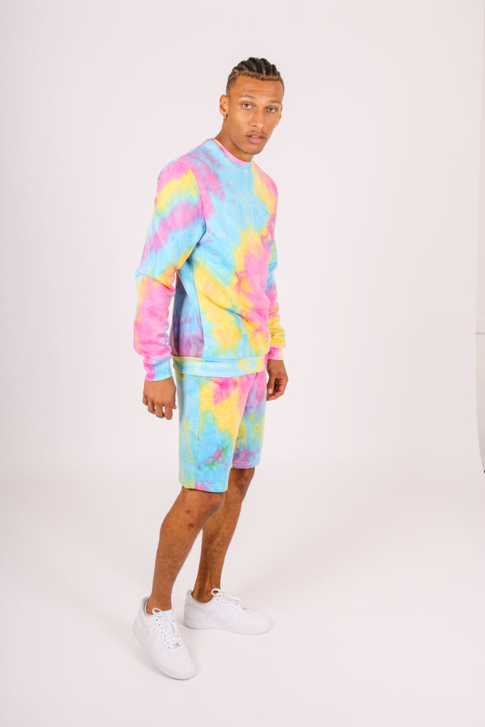 ONE ABOVE ANOTHER Multi-Colour Tie Dye Sweater