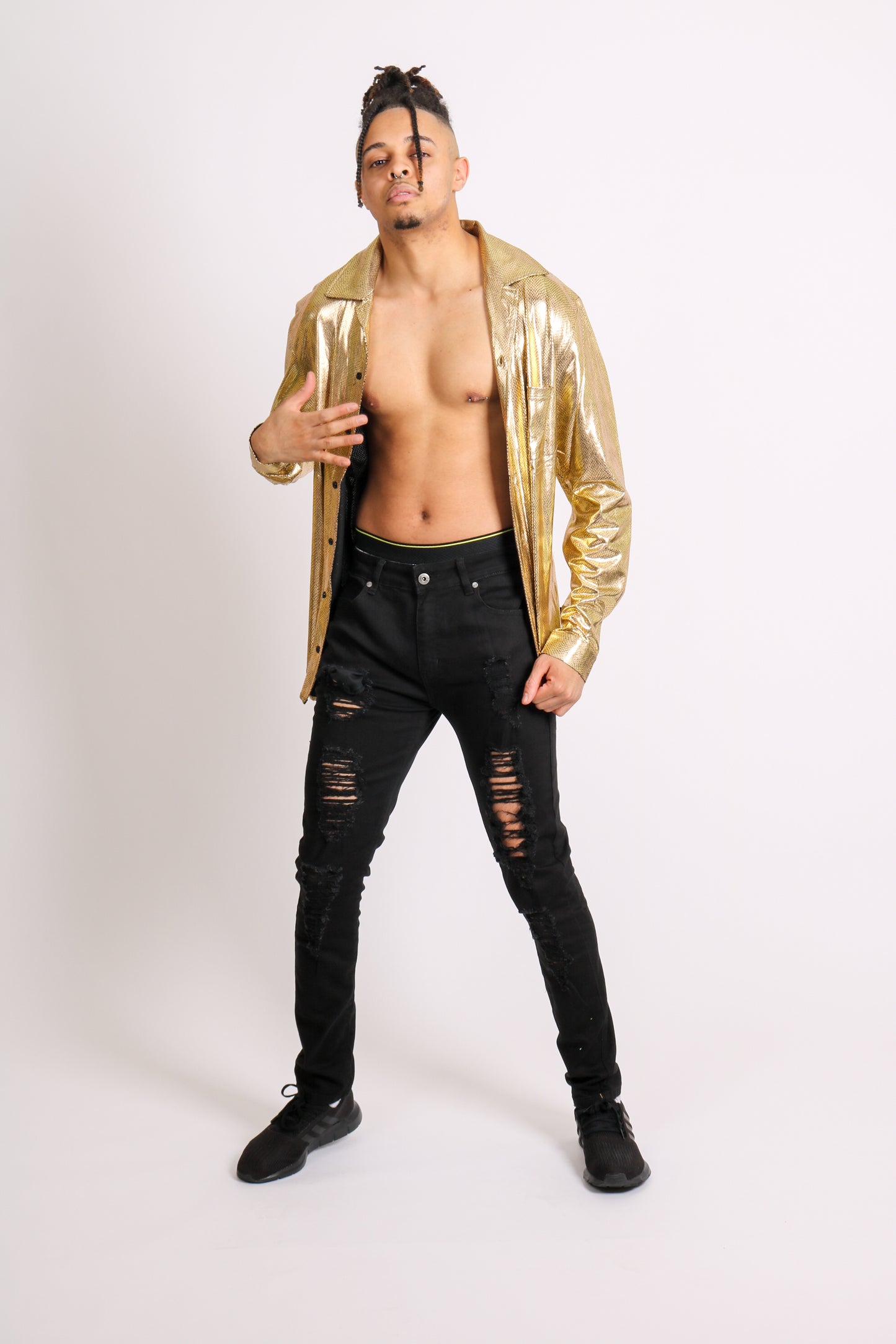 Gold Metallic Party Shirt