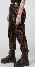 Bleach Wash Orange Joggers