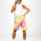 ONE ABOVE ANOTHER Multi-Colour Tie Dye Shorts