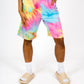 ONE ABOVE ANOTHER Multi-Colour Tie Dye Shorts