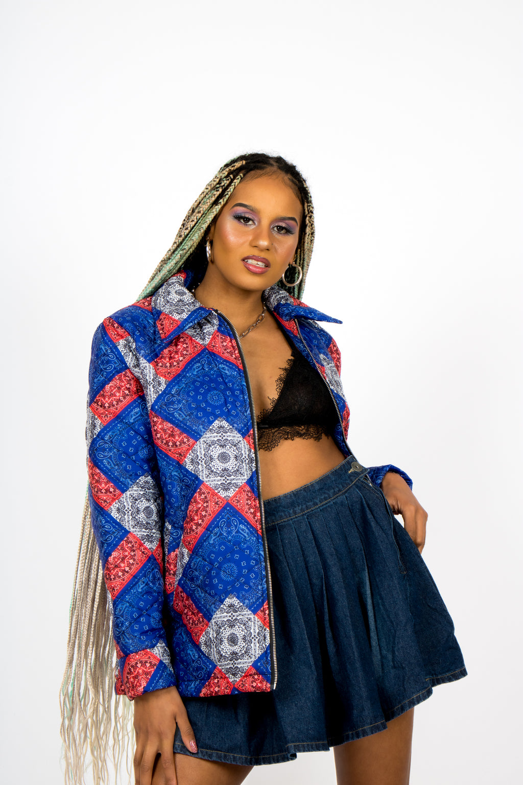 Bandana Patchwork Quilted Jacket