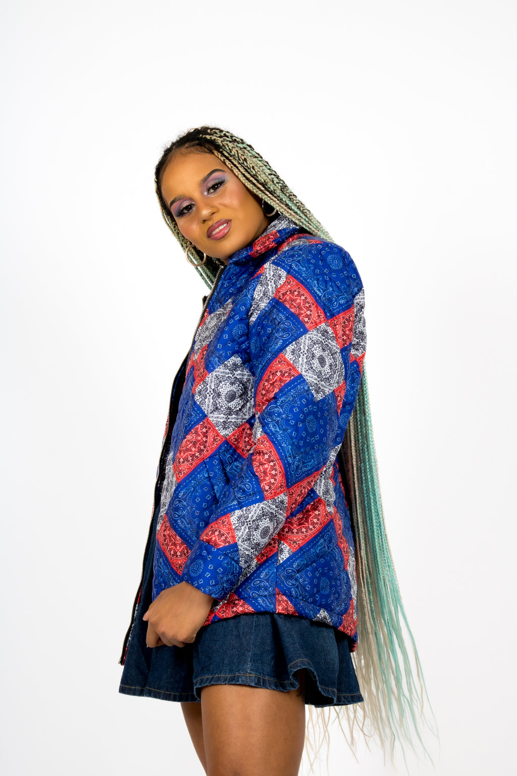 Bandana Patchwork Quilted Jacket