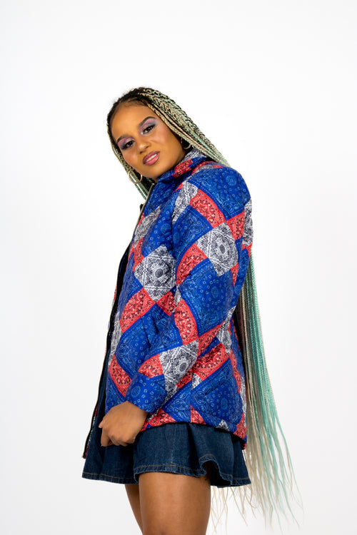 Bandana Patchwork Quilted Jacket