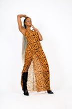 Beach Tiger Maxi Slit Dress