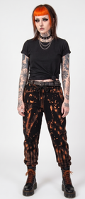 Bleach Wash Orange Joggers