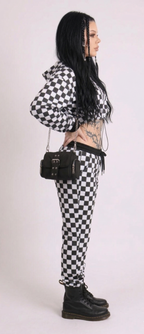 Checkered Cropped Co-Ord