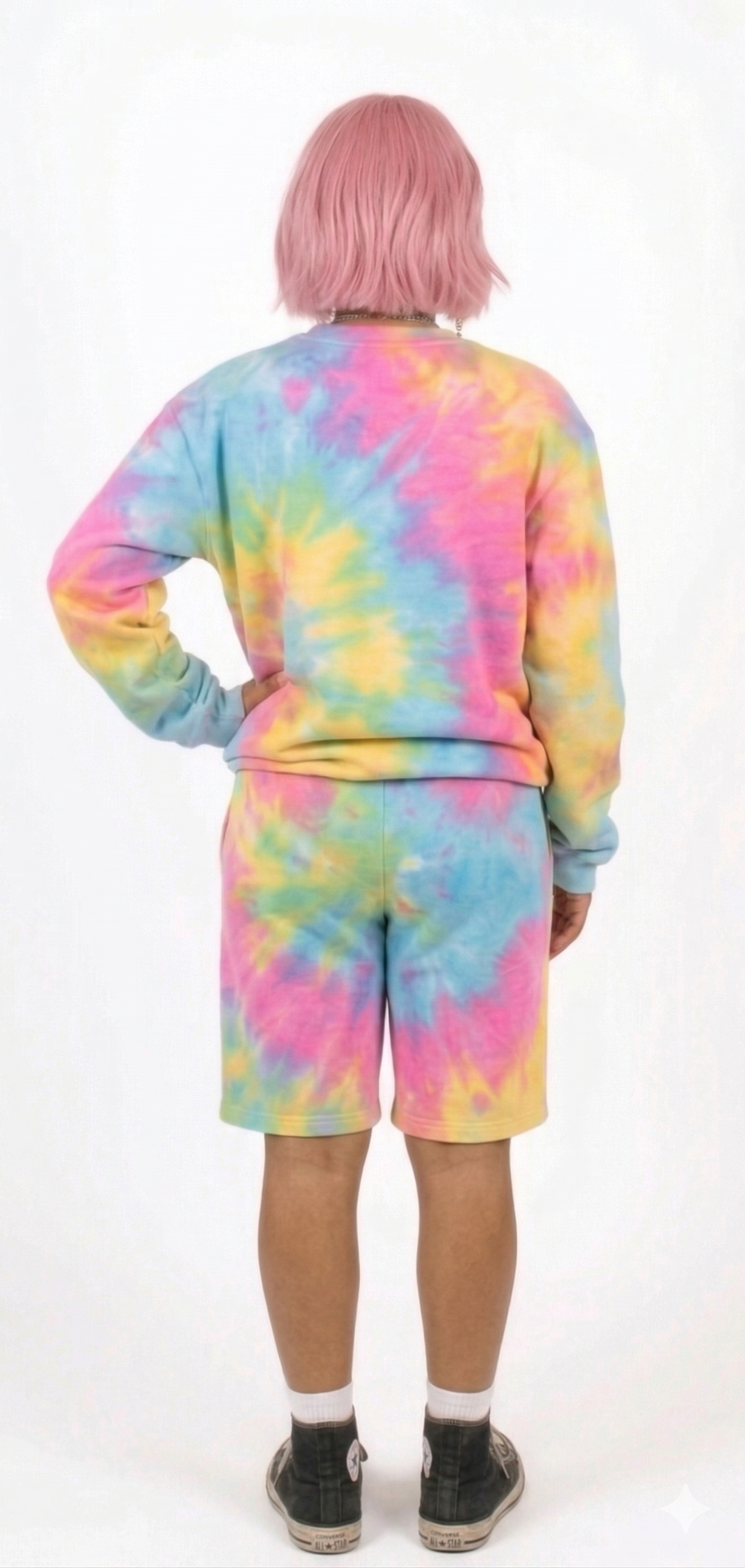 Multi-Colour Tie Dye Shorts