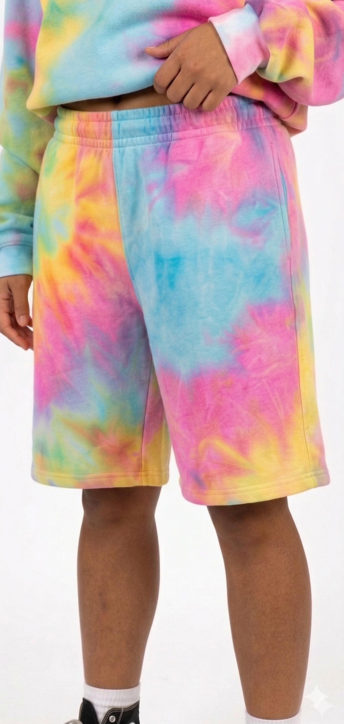 Multi-Colour Tie Dye Shorts