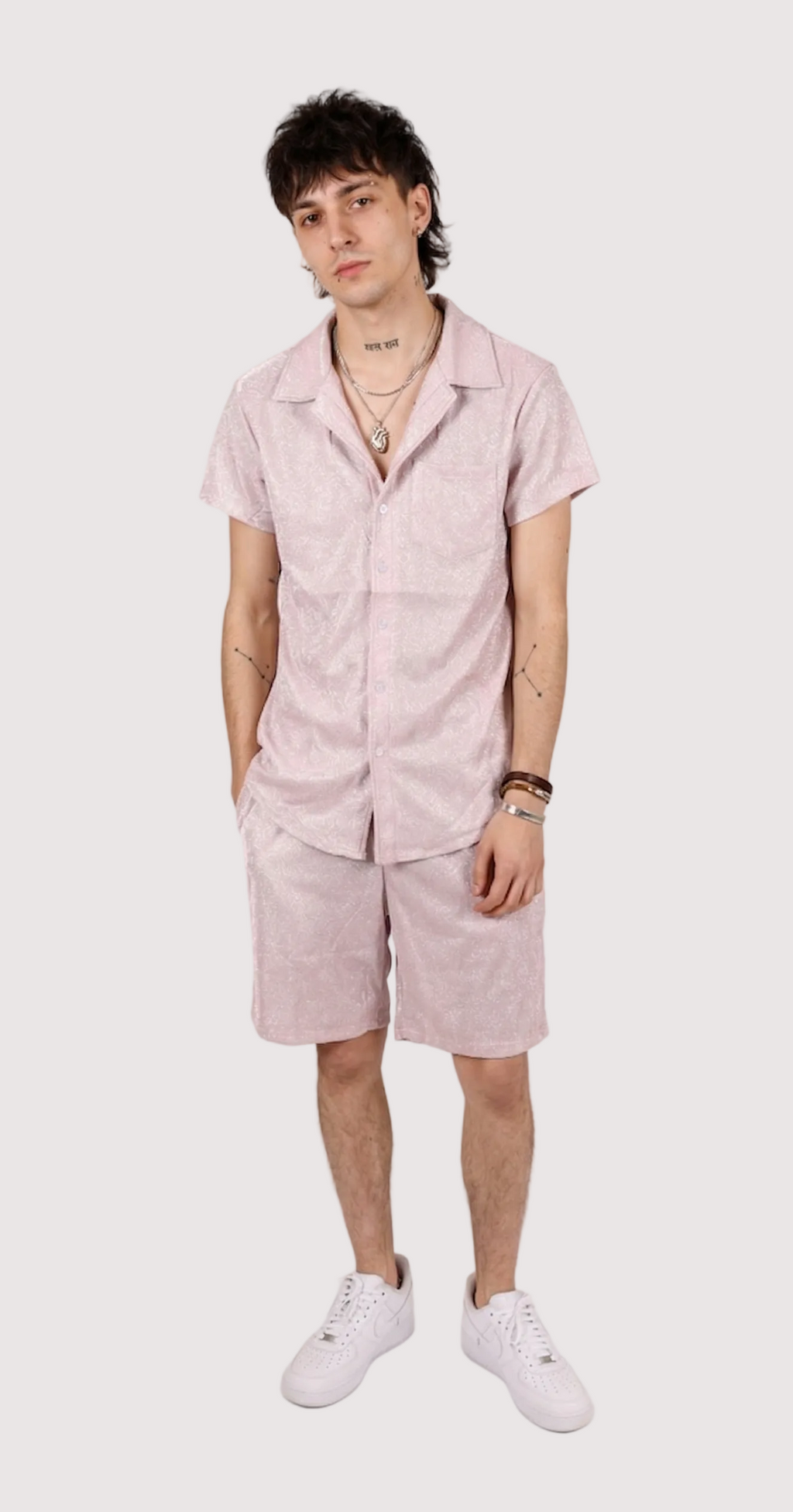 Pink Shimmer Shorts