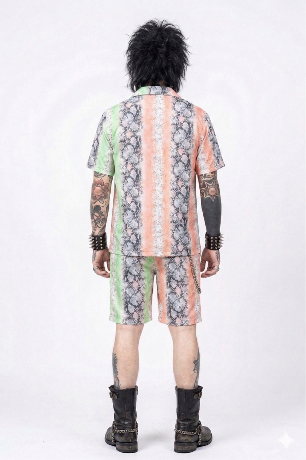 Splice Snake Print Shirt