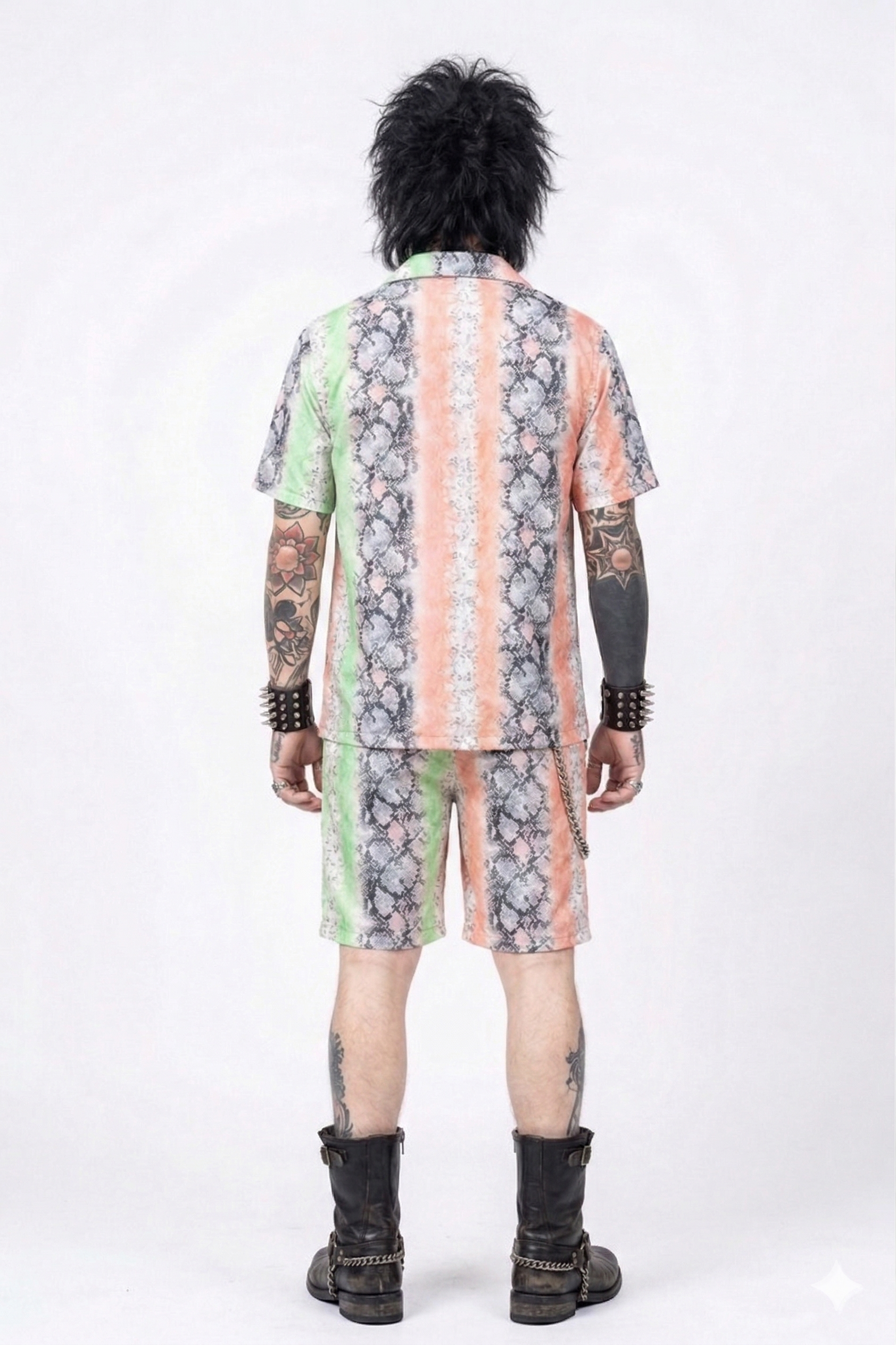 Splice Snake Print Shirt