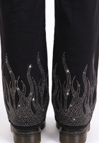 Diamanté Flame Wide Jogger