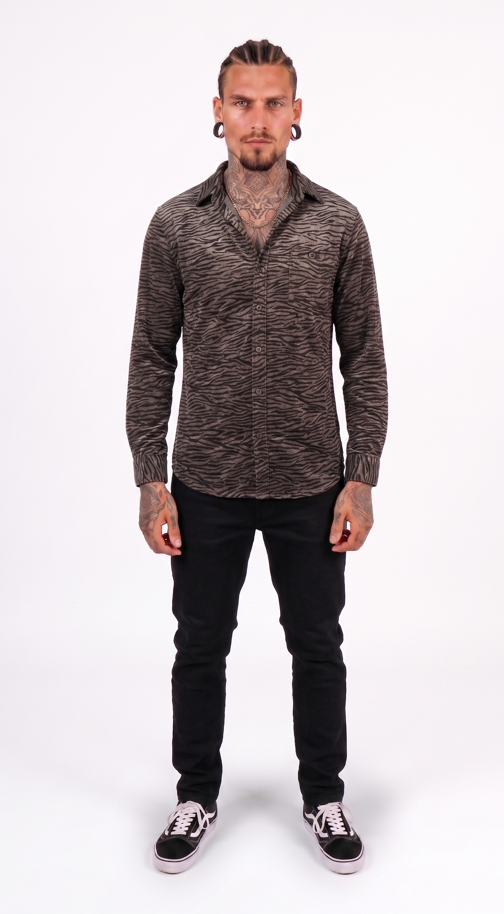 Gold Metallic Zebra Party Shirt