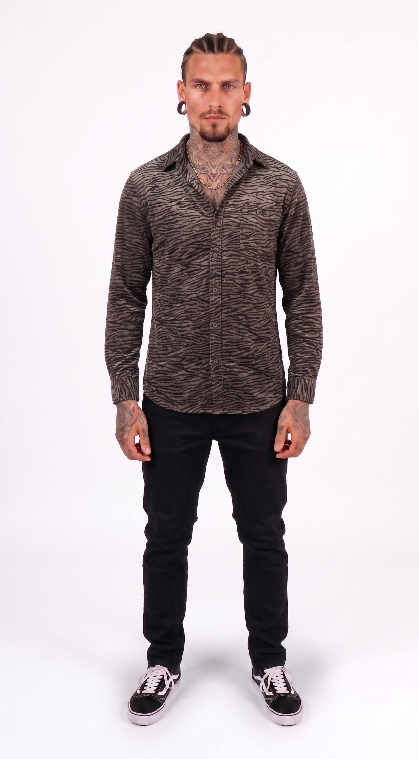 Gold Metallic Zebra Party Shirt