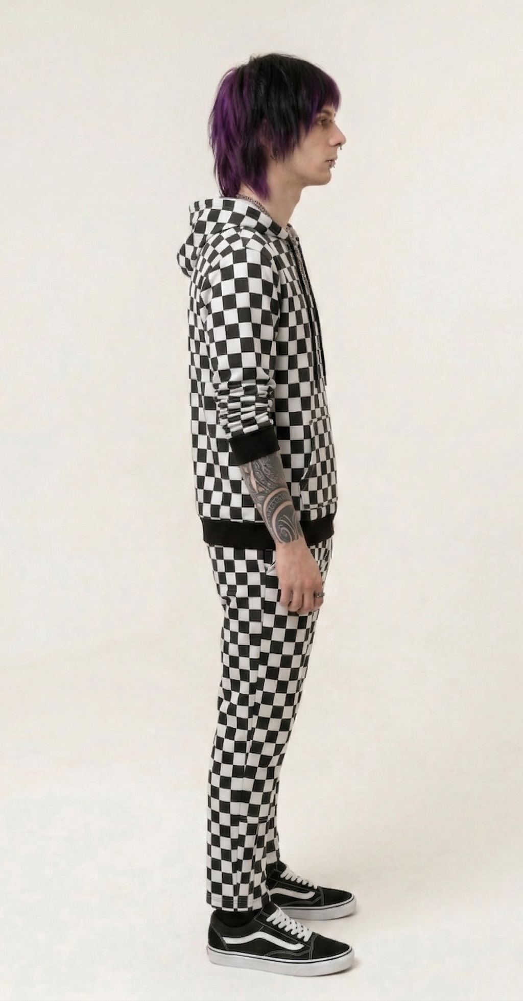 Checkered Hoodie & Joggers