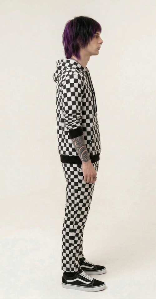 Checkered Hoodie & Joggers