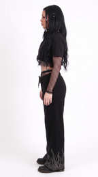 Diamanté Flame Wide Jogger