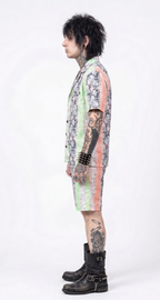 Splice Snake Print Shirt