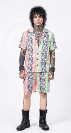 Splice Snake Print Shirt