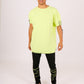ONE ABOVE ANOTHER Oversized Lime T-Shirt With String Detailing