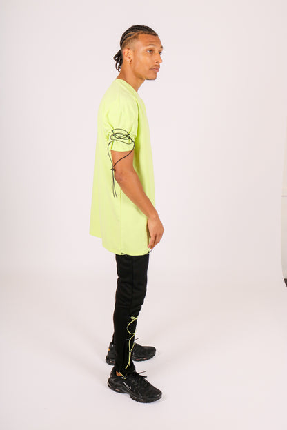 Joggers With Neon Green Pull Ties