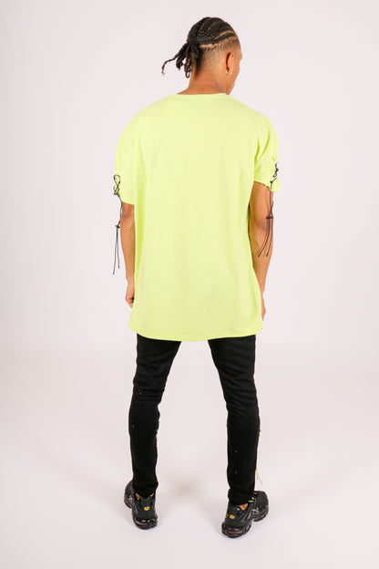 Joggers With Neon Green Pull Ties