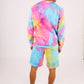 ONE ABOVE ANOTHER Multi-Colour Tie Dye Shorts