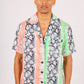 ONE ABOVE ANOTHER Splice Snake Print Shirt