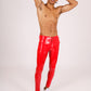 ONE ABOVE ANOTHER Red Gloss Vinyl Meggings