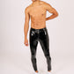 ONE ABOVE ANOTHER Black Gloss Vinyl Meggings