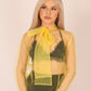 ONE ABOVE ANOTHER Yellow Sheer Organza Bow Blouse