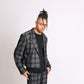 ONE ABOVE ANOTHER Dark Grey Check Cropped Blazer