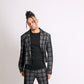 ONE ABOVE ANOTHER Dark Grey Check Cropped Blazer