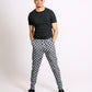 ONE ABOVE ANOTHER Geometric Printed Tailored Trousers