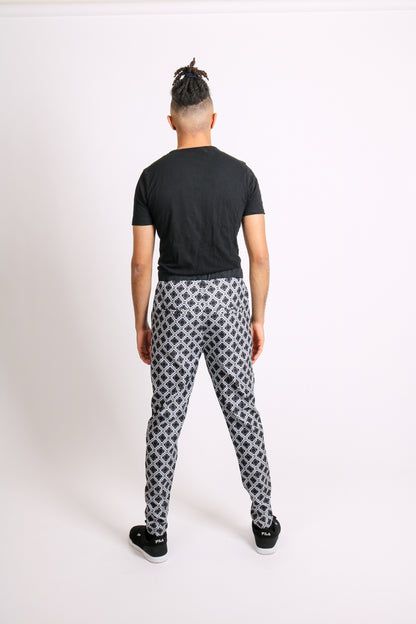 Geometric Printed Tailored Trousers