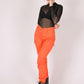 ONE ABOVE ANOTHER Orange Cargo Trouser With Chains