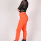 ONE ABOVE ANOTHER Orange Cargo Trouser With Chains