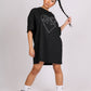 ONE ABOVE ANOTHER Oversized T-Shirt Dress With Diamanté Heart