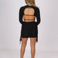 ONE ABOVE ANOTHER Black 2 Piece Crop Top & Mini Skirt